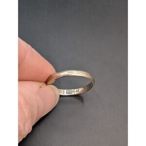 Frederick Goldman 14k White Gold Women's 2mm Thin Band Ring Size 8